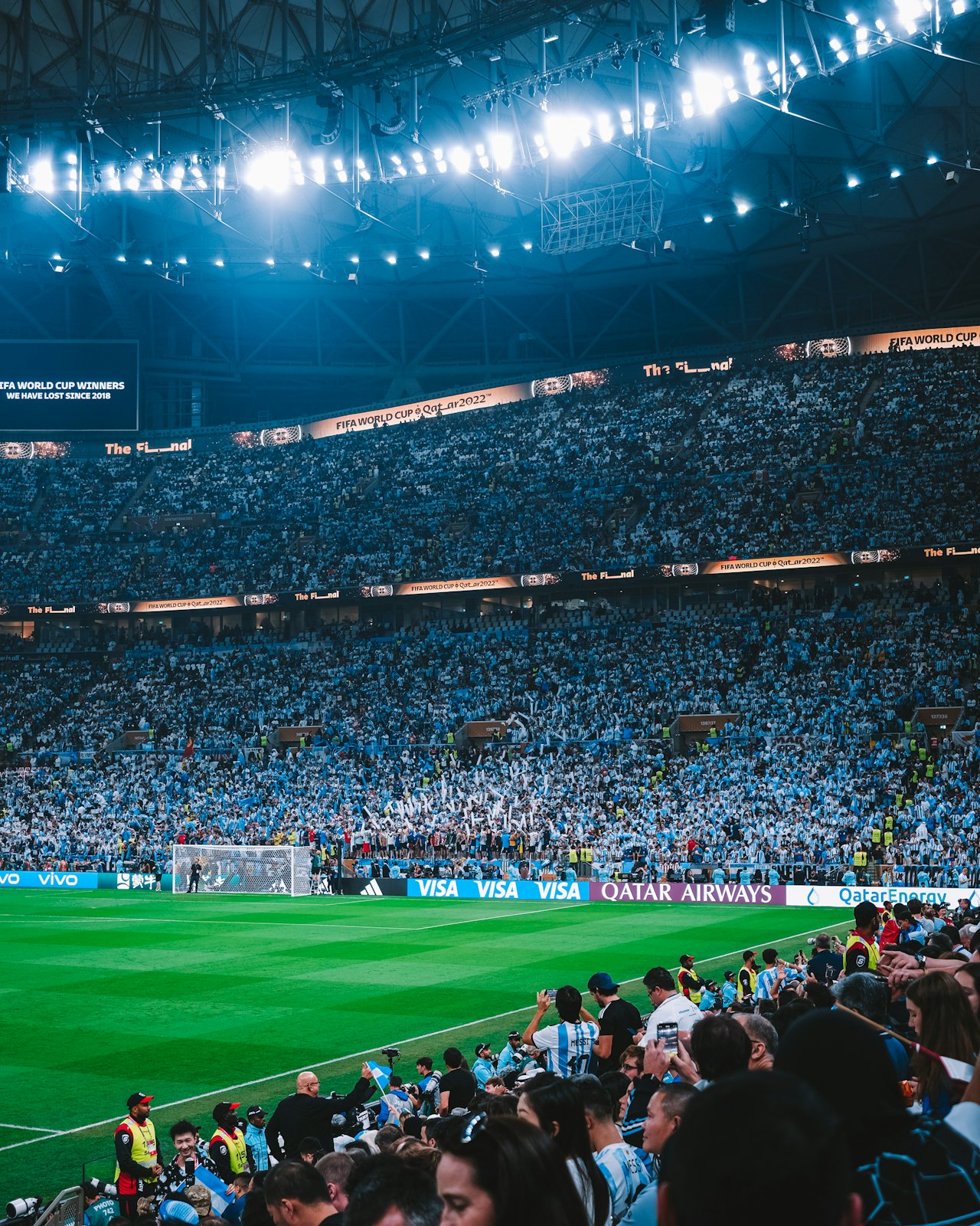 Fans at a stadium during a match